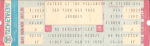 3/25/1978 Van Halen ticket