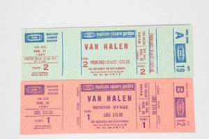 3/30/1980 Van Halen ticket