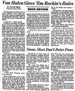3/30/1984 Concert Review