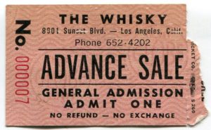 5/28/1977 Whisky - Van Halen ticket